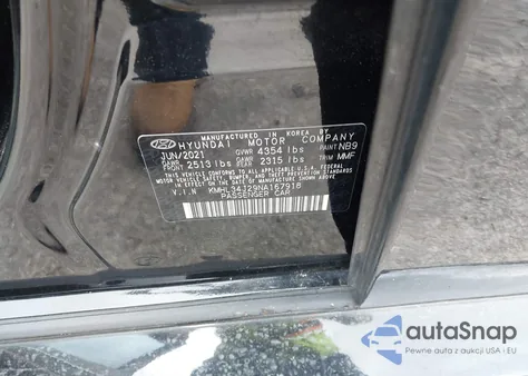 2022 Hyundai Sonata Limited z USA, uszkodzony, nr VIN KMHL34J29NA167918